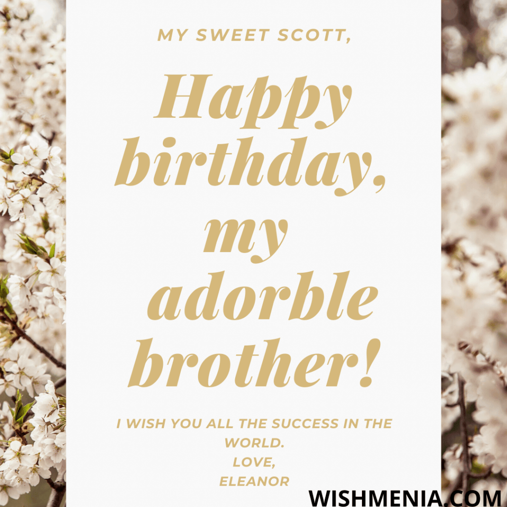 birthday greetings for brother
