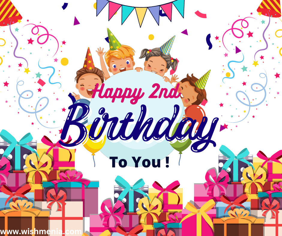 Happy 2nd Birthday Wishes for Baby Boy & Girl