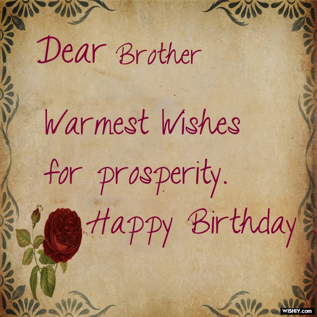 brother birthday wish