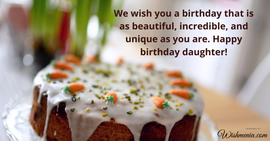 Daughter birthday wishes