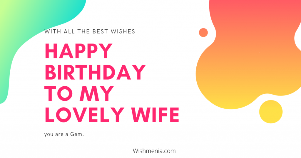 happy birthday to my wife