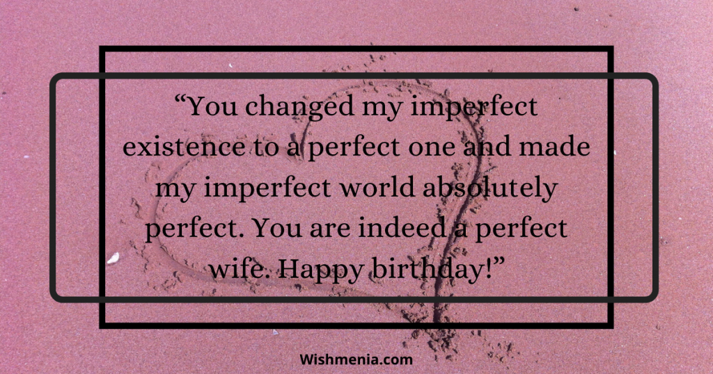 Romantic Birthday Message for wife