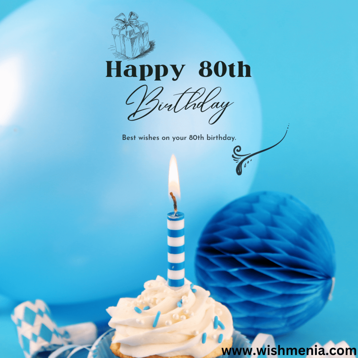 80th Birthday Wishes : WishMenia