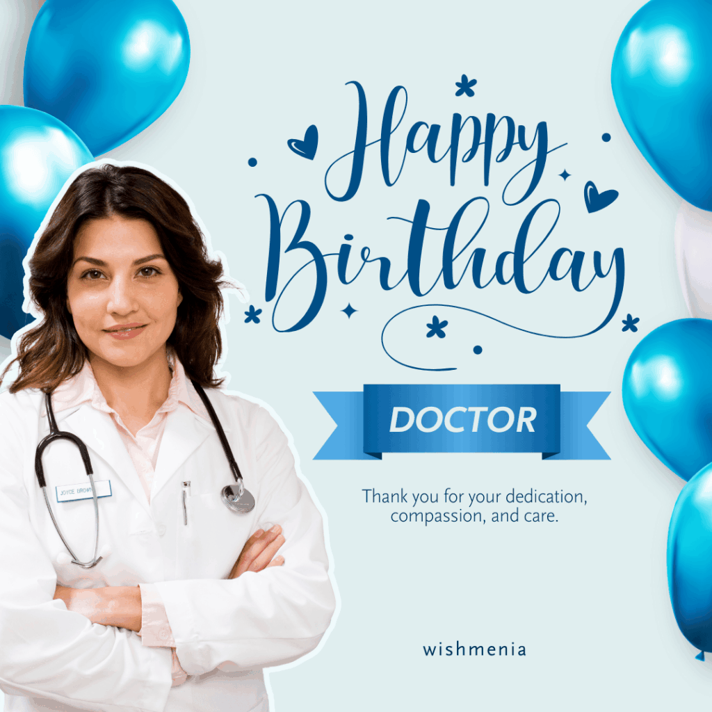sweet birthday wishes for doctor