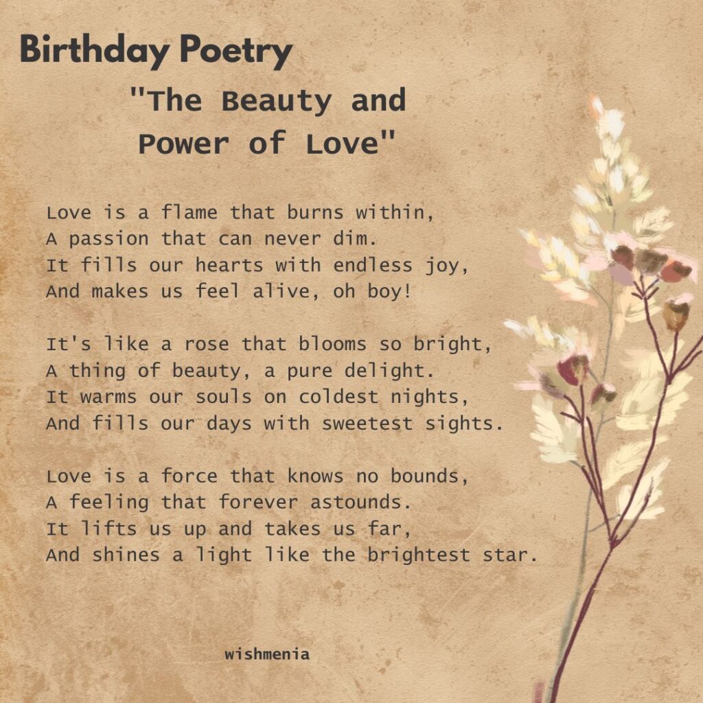 birthday poetry
