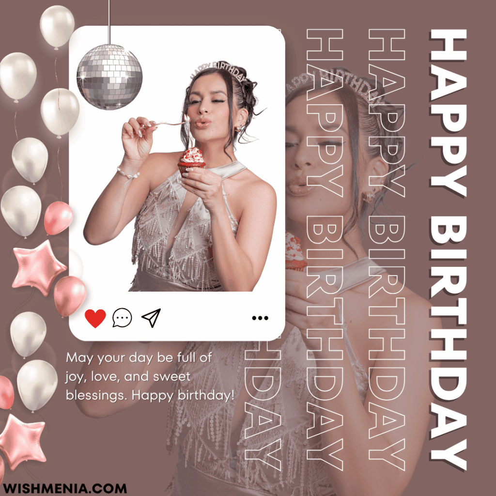 Beautiful greeting card with birthday wishes for Chachi in English