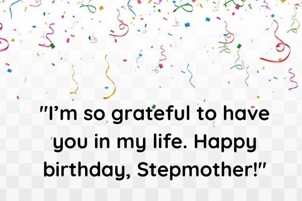 Happy birthday, stepmom! 