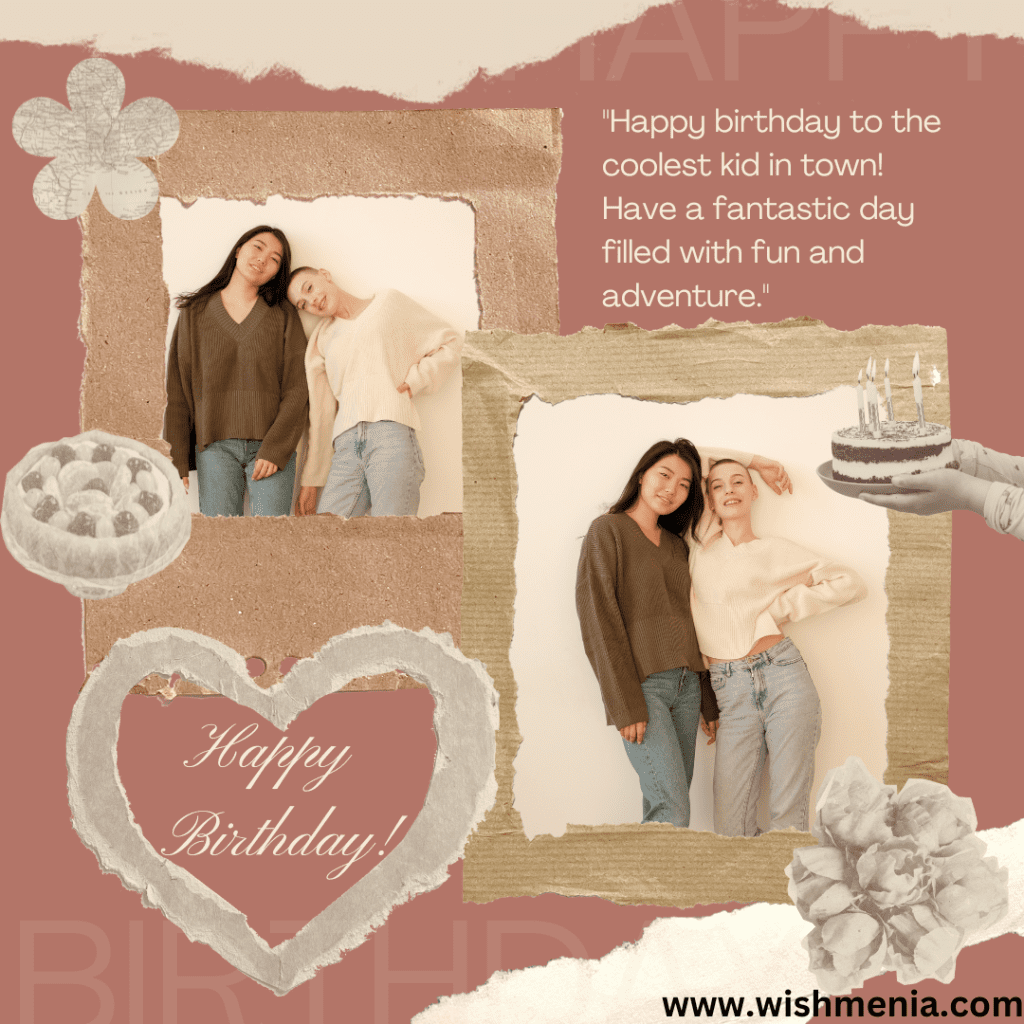 Sweet HBD wishes for kids