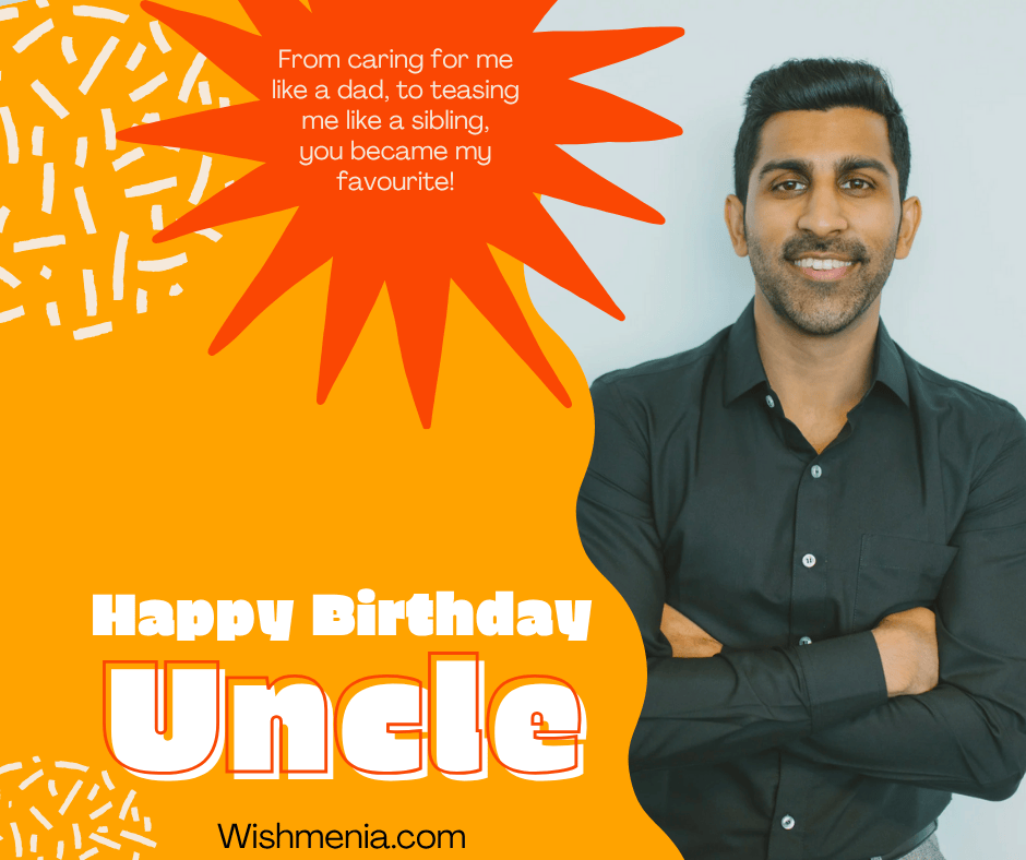 inspirational birthday quote for uncle with elegant typography background