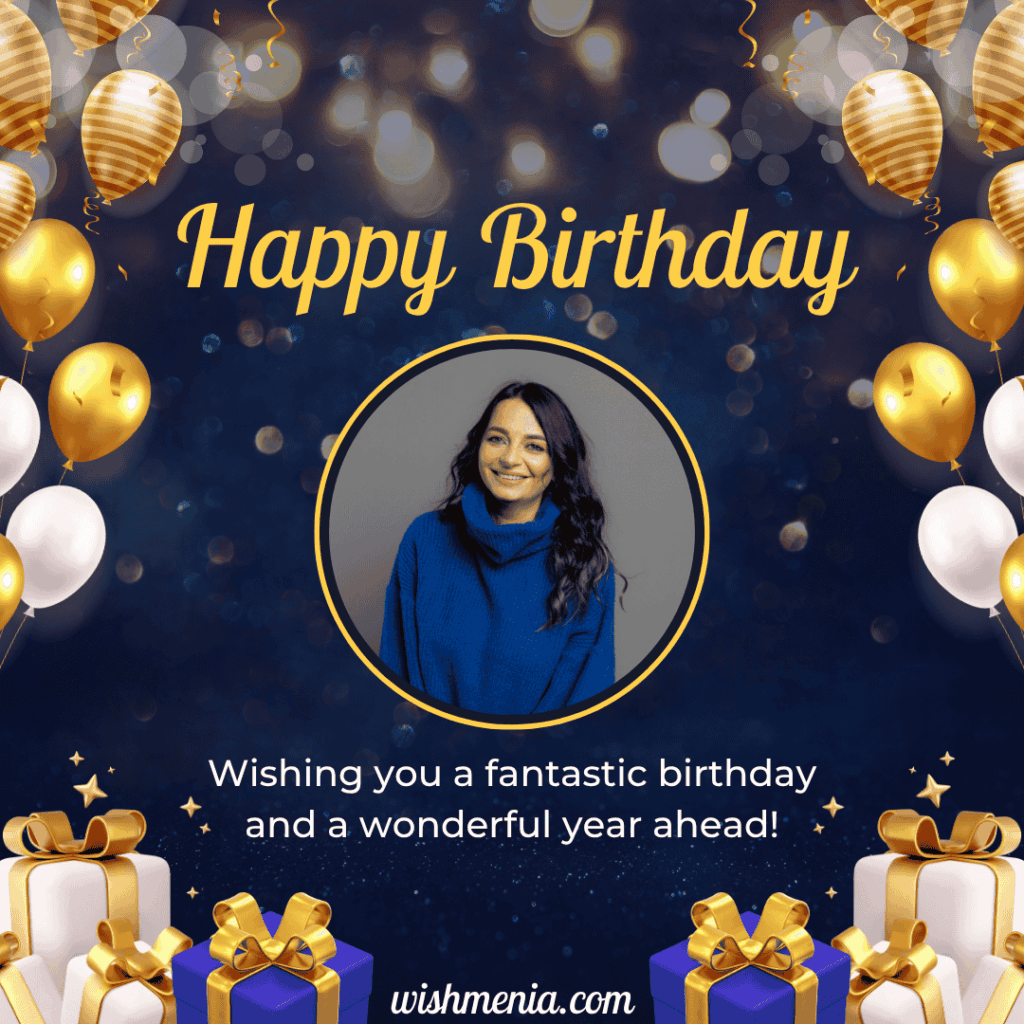 Birthday decorations with beautiful wishes for Chachi in English