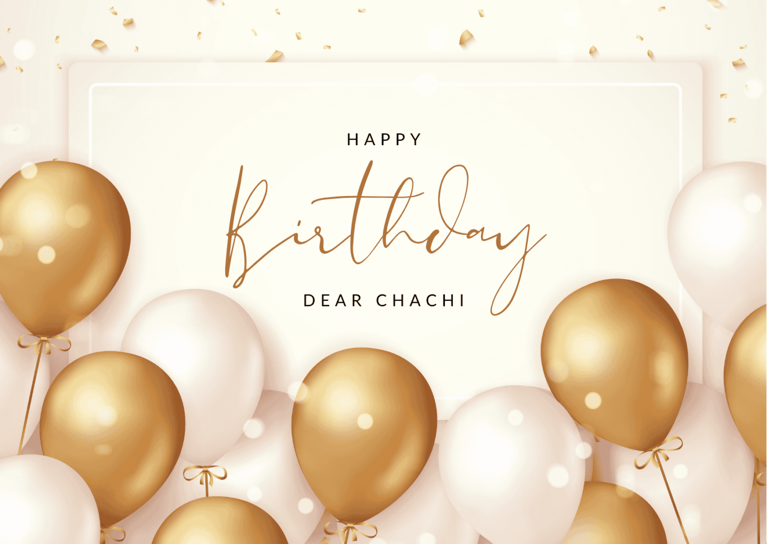 Heartfelt Birthday Wishes for Chachi in English