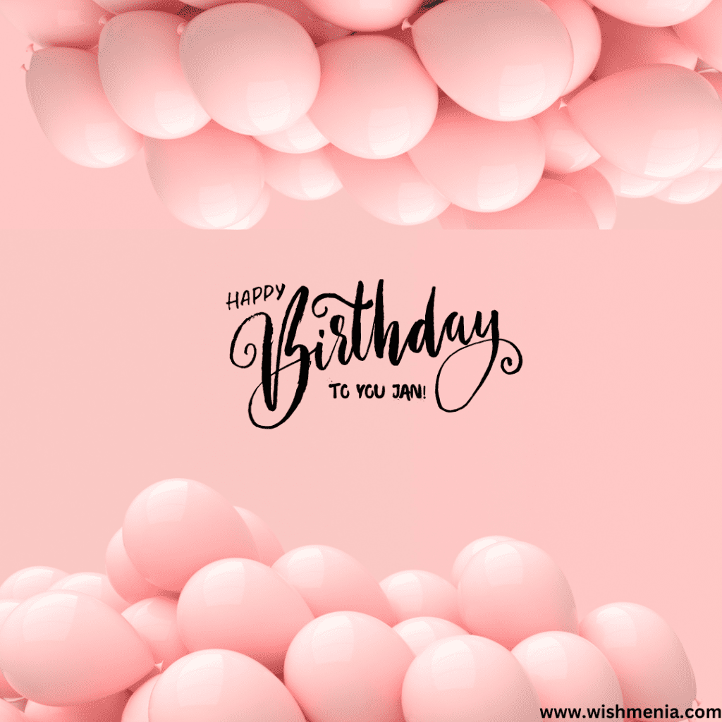 birthday wishing card for jan