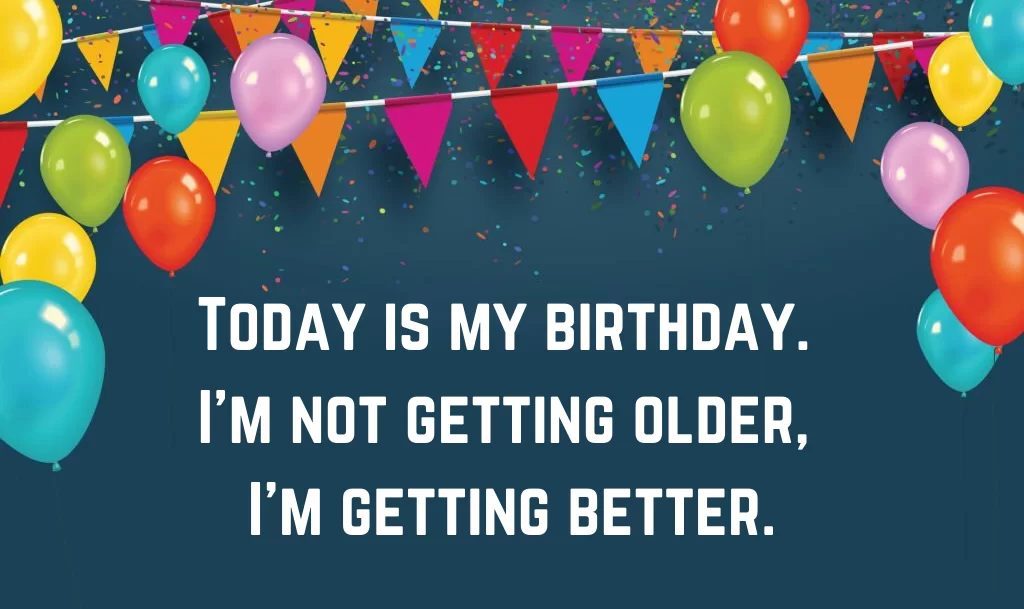 touching birthday message for myself