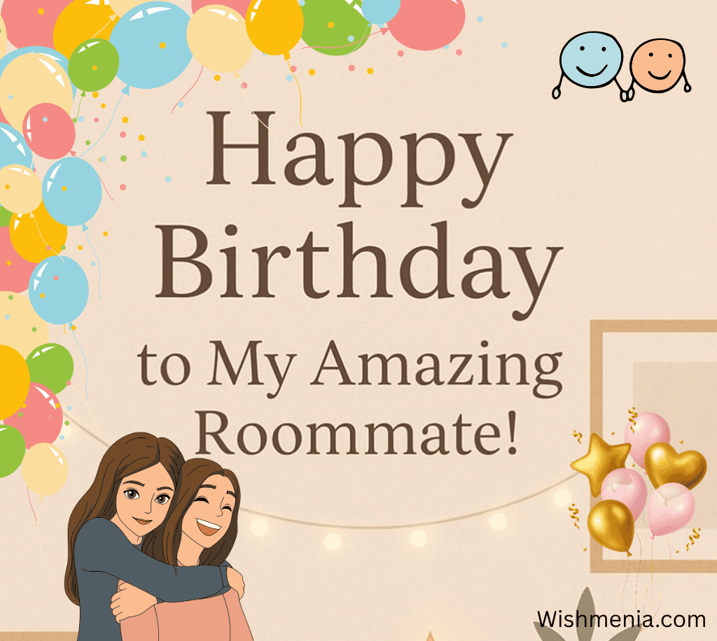happy birthday my funny roomie